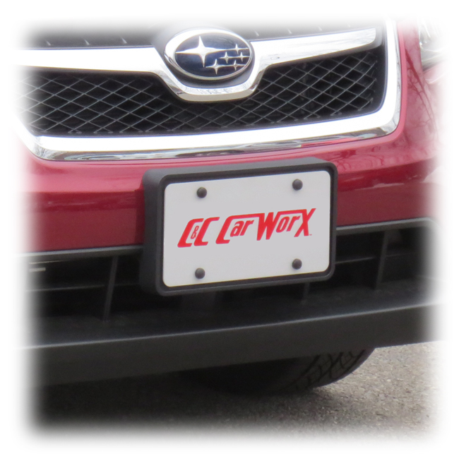 Customer testimonials confirm overwhelming satisfaction with the Front License Bracket to fit the 2013-2014-2015 Subaru XV Crosstrek by C&C CarWorx