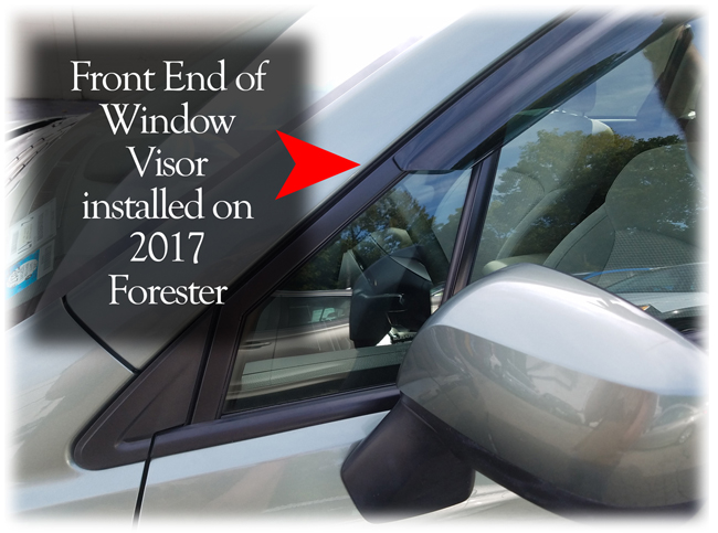 Customer testimonials confirm overwhelming satisfaction with the C&C CarWorx set of four Tape-On Outside-Mount Window Visor Rain Guards to fit 2014-15-16-17-18 Subaru Forester models 