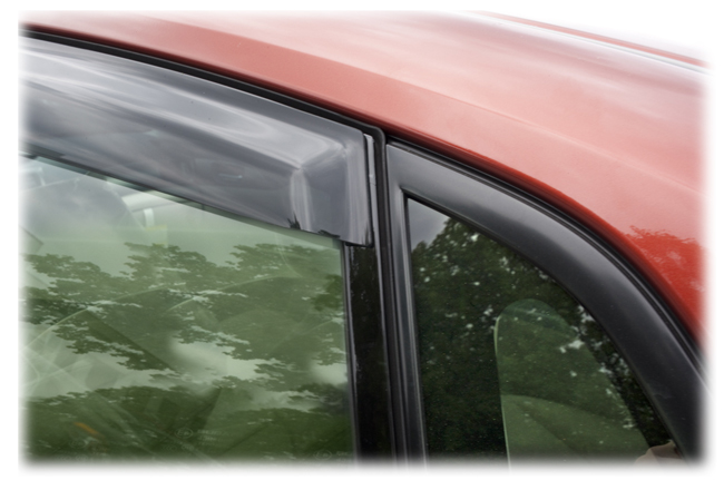 Customer testimonials confirm overwhelming satisfaction with the Tape-On Outside-Mount Window Visor Rain Guards
to fit Hatchback and Sedan Models of  
      2008, 2009, 2010, 2011 Subaru Impreza 
       by C&C CarWorx