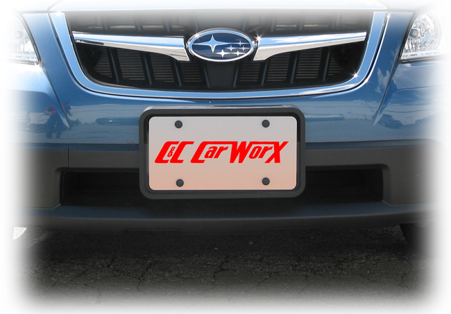 Customer testimonials confirm overwhelming satisfaction with the Front License Bracket to fit the 2008-09 Subaru Legacy Outback Wagon by C&C CarWorx