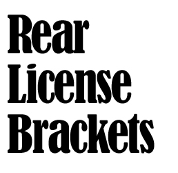 Rear License Bracket
