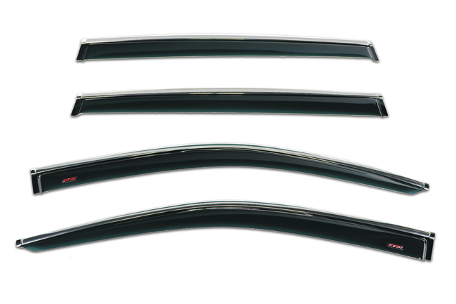 Shown: Set of Four WV-14H-TF Tape-On Outside-Mount Window Visor Rain Guards
to fit 2014-2019 Toyota  Highlander 
