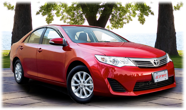 C&C CarWorx set of four Tape-On Outside-Mount Window Visor Rain Guards to fit 2012-13-14 Toyota  Camry models 