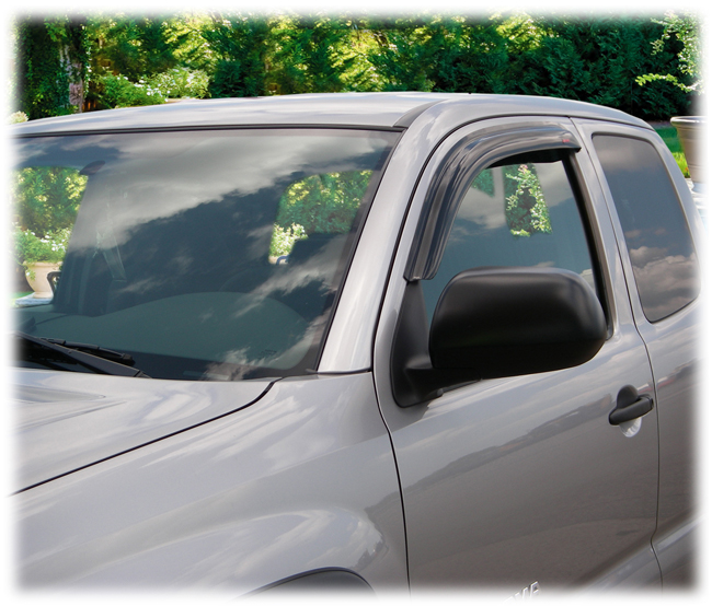 Customer testimonials confirm overwhelming satisfaction with the C&C CarWorx set of two Tape-On Outside-Mount Window Visor Rain Guards to fit 2005-06-07-08-09-10-11-12-13-14-15-16 Toyota Tacoma Access Cab models