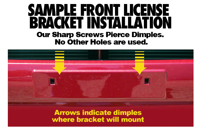 Sample_Installation_Front License Bracket to fit your model of Subaru  by C&C CarWorx