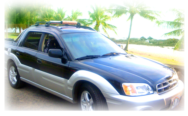 2005-2006 Subaru Baja window visor rain guards