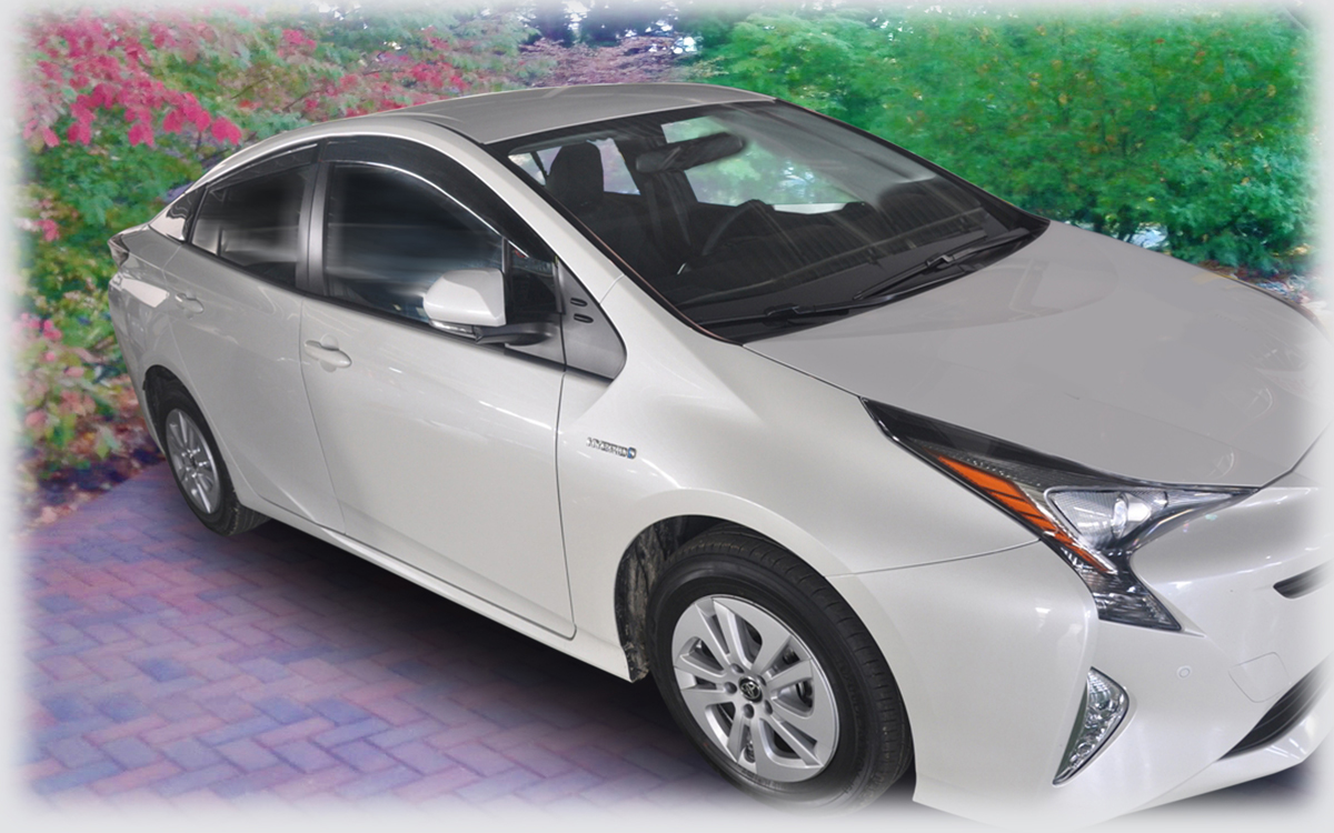 Window Visor Rain Guards for 2016 Toyota Prius XW50 Perfect Fit