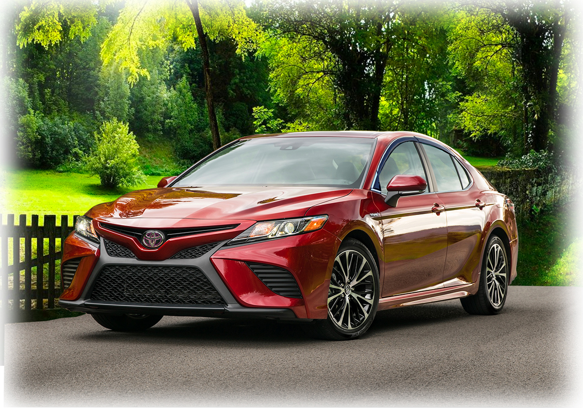 Tape On Window Visor Rain Guards for 2018 2019 2020 Toyota Camry