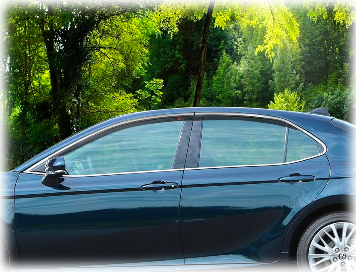 Tape On Window Visor Rain Guards for 2018 2019 2020 Toyota Camry