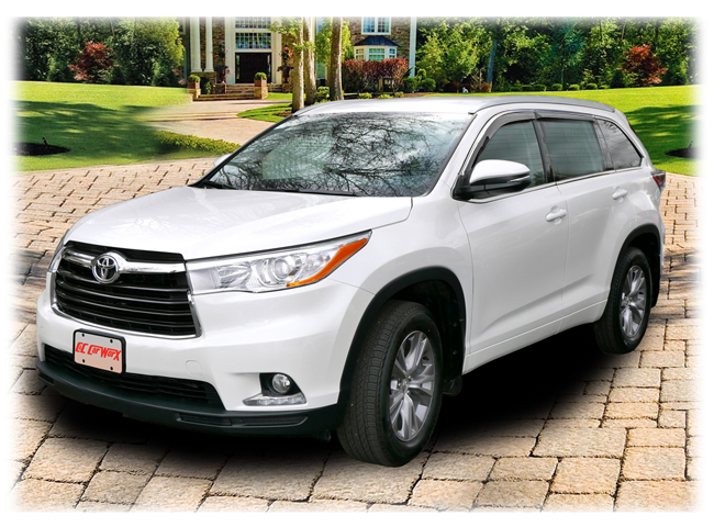 2014-2019 Toyota Highlander window visor rain guards