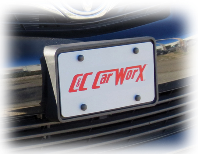 Front License Bracket by C&C CarWorx to fit the 2014.5 Toyota Camry (Does not fit  the SE model)