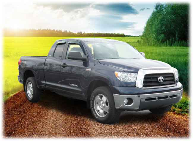 2007-2020 Toyota Tundra Double Cab window visor rain guards