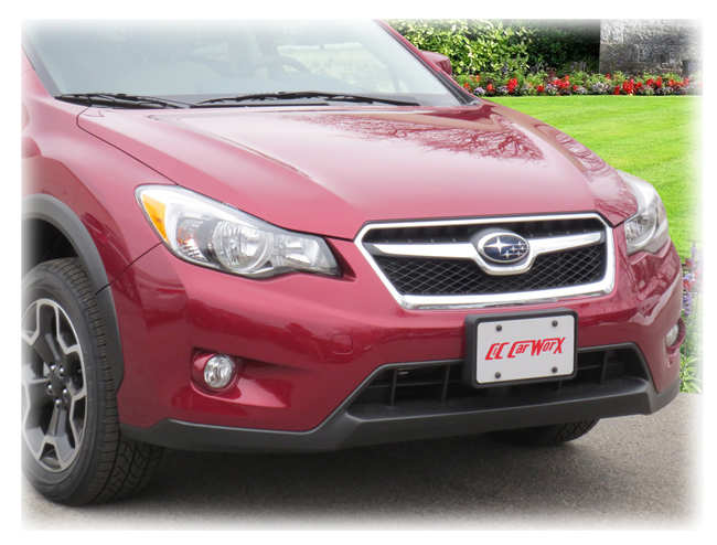 Front License Bracket to fit the 2013-2014-2015 Subaru XV Crosstrek by C&C CarWorx