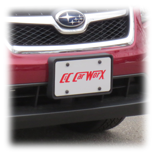 Front License Bracket to fit the 2013-2014-2015 Subaru XV Crosstrek by C&C CarWorx