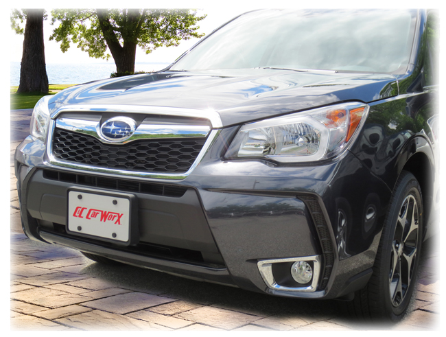 Front License Bracket to fit the 2014-15-16-17-18 Subaru Forester 2.0XT (Turbo) by C&C CarWorx
