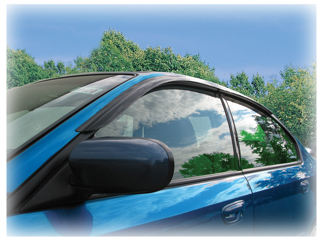 C&C CarWorx 2005-2009 Subaru Legacy Sedan window visor rain guards