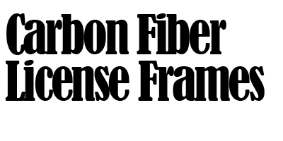 Carbon Fiber License Plate Frames