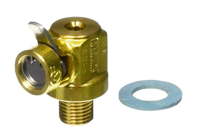 Install this Fumoto engine oil valve and you can drain your engine oil without tools and without mess. 