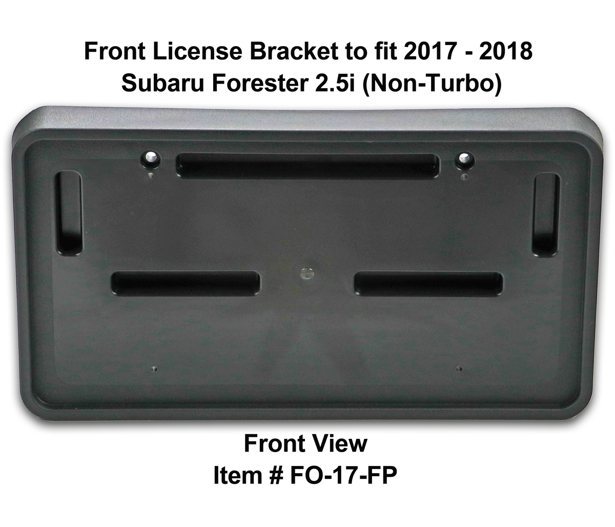 2018 Subaru Forester Front License Plate Bracket
