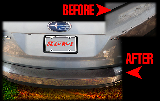 For 2014-2018 Forester owners who wish to rejuvenate their scratched or damaged rear bumper surface, C&C CarWorx Long Rear Bumper Pads provide an immediate fix and protect the tailgate loading area for the life of the vehicle