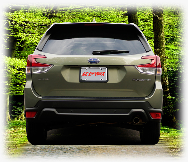 C&C CarWorx Rear Bumper Pad to fit 2019-2020-2021 Subaru Forester is easily installed using high-qualiy 3M tape specifically manufactured for resilient long-term automotive use. 
