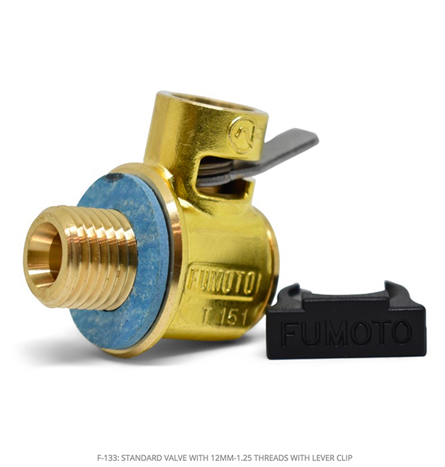 The new Fumoto engine oil valve F-133 is the replacement for the previous F-103 valve.