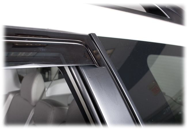 Customer testimonials confirm overwhelming satisfaction with the C&C CarWorx set of four Tape-On Outside-Mount Window Visor Rain Guards to fit 2009-10-11-12-13 Subaru Forester models 