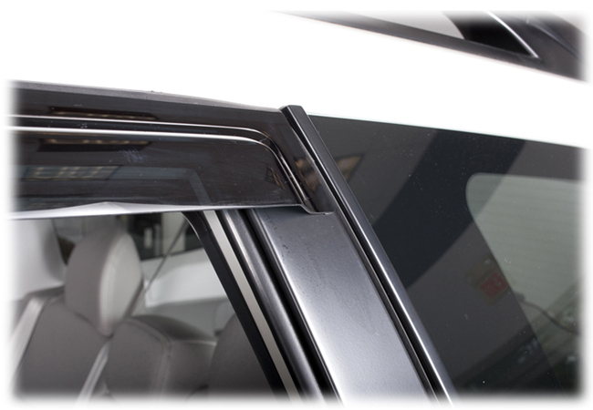 Customer testimonials confirm overwhelming satisfaction with the C&C CarWorx set of four Tape-On Outside-Mount Window Visor Rain Guards to fit 2014-15-16-17-18 Subaru Forester models 