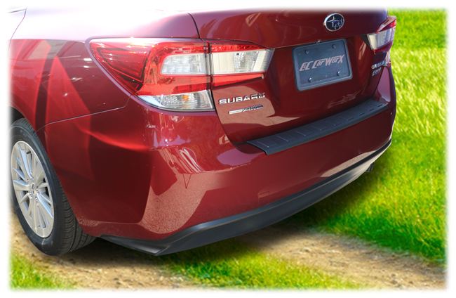 From any angle, the addition of the C&C CarWorx rear bumper cover on your 2017, 2018, 2019, 2020, 2021 Impreza Sedan is a smart and aesthetically pleasing accessory. 