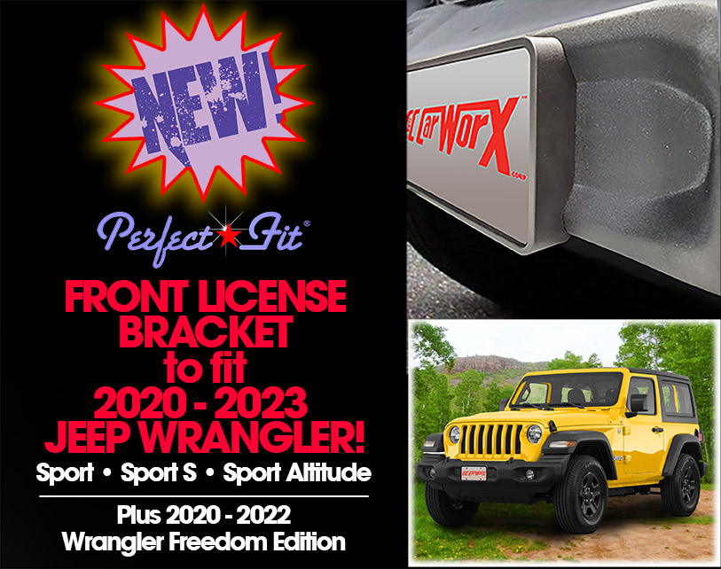 JW-E0-FP-JEEP WRANGLER FRONT LICENSE BRACKET