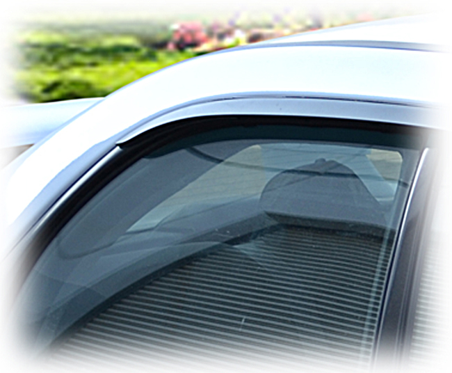Customer testimonials confirm overwhelming satisfaction with the Set of 2 Tape-On Outside-Mount Window Visor Rain Guards 
in Japanese OEM Style 
to fit Sedan Models only of 
2002-2007 Subaru Impreza and Impreza WRX by C&C CarWorx
