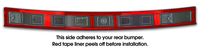 C&C CarWorx Rear Bumper Cover to fit 2015-2017 Subaru Legacy Sedan item tape side 