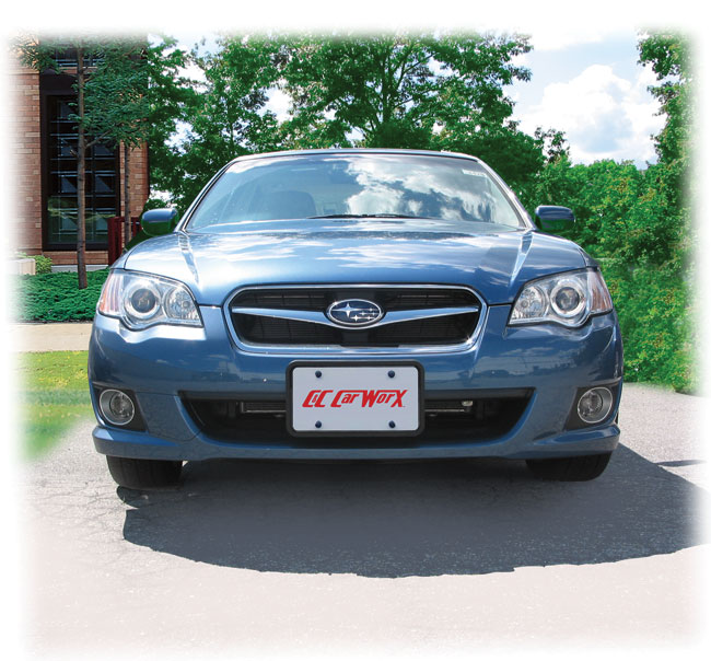 Front License Bracket to fit the 2008-2009 Subaru Legacy Sedan by C&C CarWorx