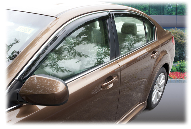2010-2014 Subaru Legacy Sedan window visor rain guards