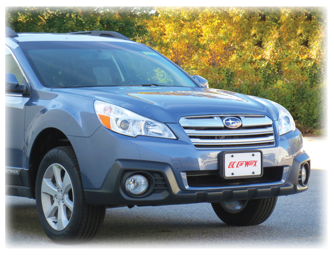 Front License Bracket to fit the 2013-2014 Subaru Outback Wagon by C&C CarWorx