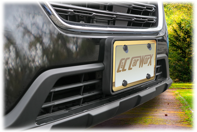 Customer testimonials confirm overwhelming satisfaction with the Front License Bracket to fit the 2018-2019 Subaru Outback by C&C CarWorx