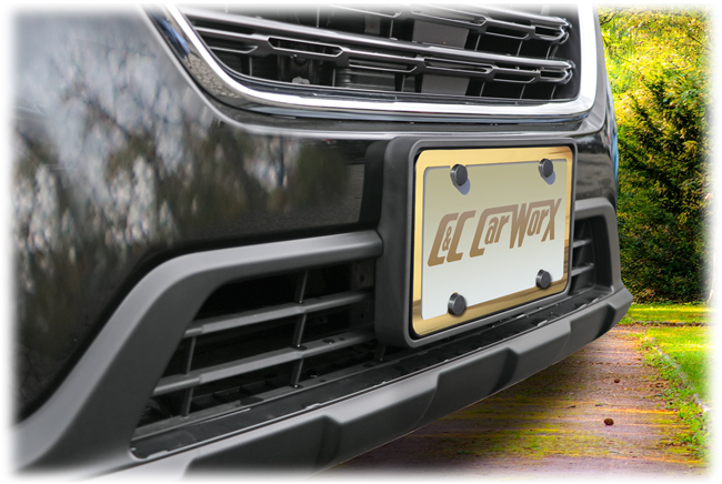 Front License Bracket to fit the 2018-2019 Subaru Outback Wagon by C&C CarWorx