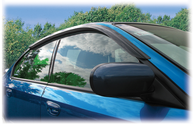 2005-2009 Subaru Legacy Sedan window visor rain guards