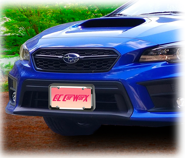 Front License Bracket to fit the 2018-2019 Subaru Impreza WRX & STI by C&C CarWorx