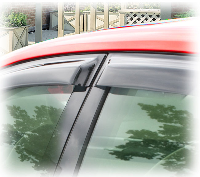 Customer testimonials confirm overwhelming satisfaction with the Tape-On Outside-Mount Window Visor Rain Guards
to fit Hatchback and Sedan Models of  
      2008, 2009, 2010, 2011 Subaru Impreza 
      and Sedan Models Only of 
      by C&C CarWorx
