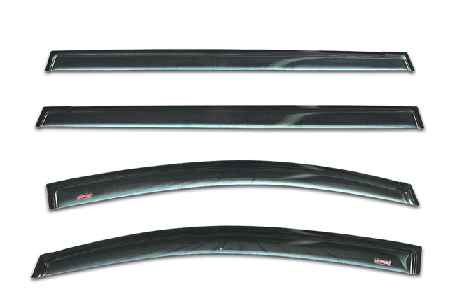 Shown: Set of Four WV-11SV-TF Tape-On Outside-Mount Window Visor Rain Guards to fit 2011-2020 Toyota® Sienna®