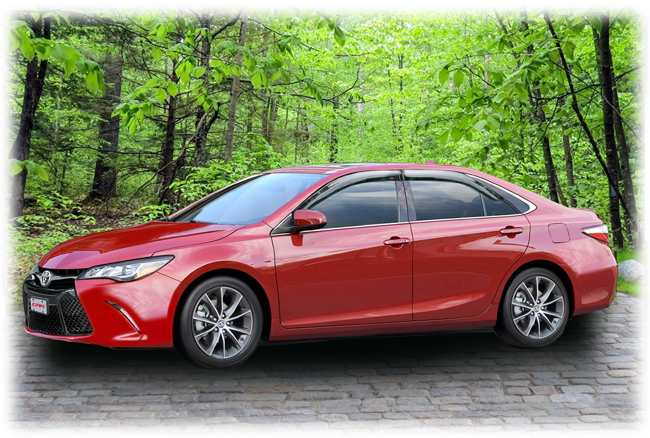 Camry owners appreciate the tasteful enhancement these visors contribute to the car's overall appeal.