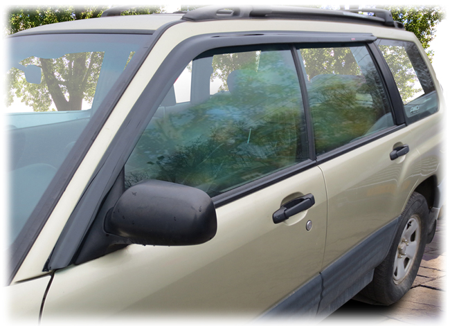 1998-2002 Subaru Forester window visor rain guards