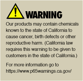 State of California Proposition65 Warning